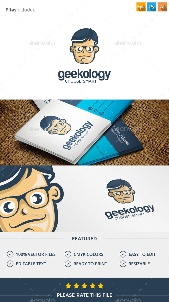 GraphicRiver Geek Logo 11386046 GraphicRiver Geek Logo 11386046
