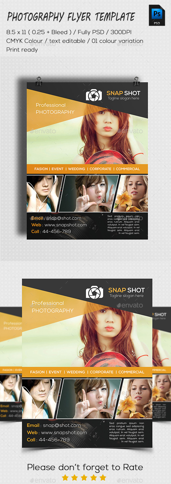 Photography Flyer Template (Flyers)