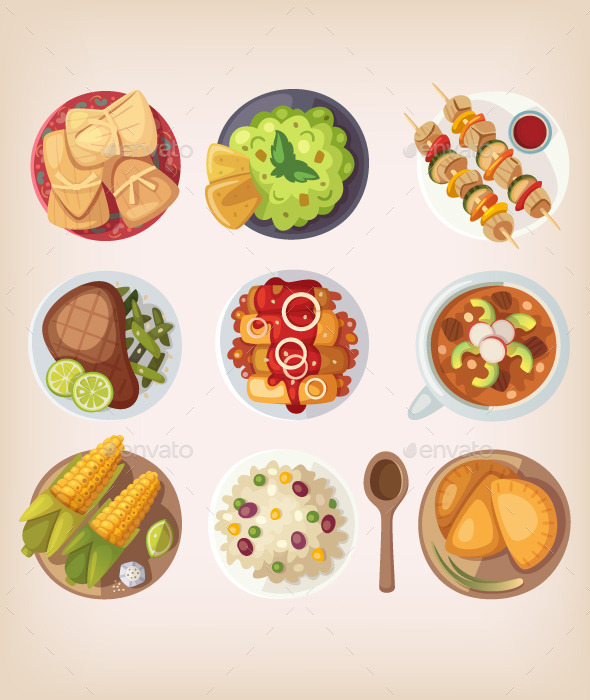 GraphicRiver Mexican Food Icons 11386856 GraphicRiver Mexican Food Icons 11386856