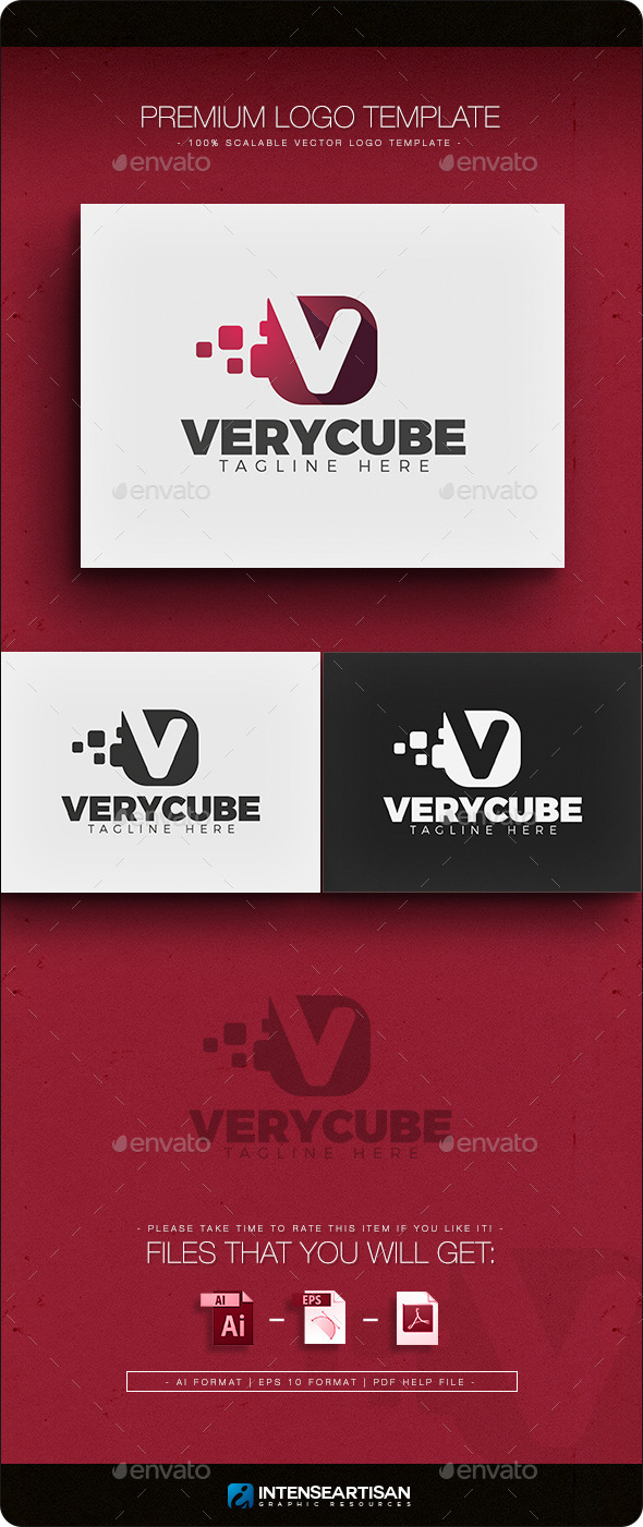 GraphicRiver Very Cube Logo 11386919 GraphicRiver Very Cube Logo 11386919