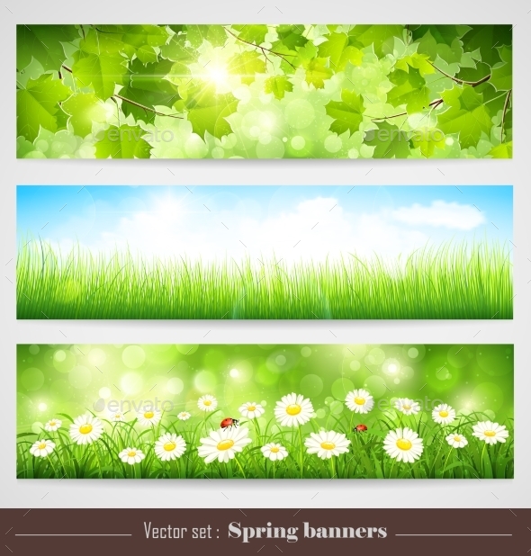 GraphicRiver Spring Banners 11387370 GraphicRiver Spring Banners 11387370