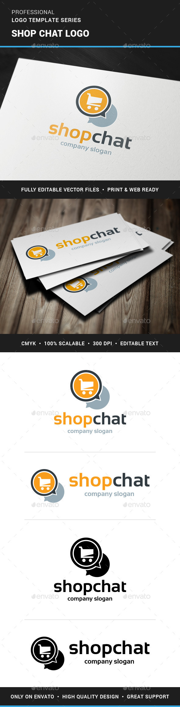 GraphicRiver Shop Chat Logo Template 11388608 GraphicRiver Shop Chat Logo Template 11388608