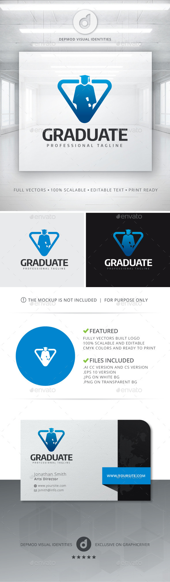 GraphicRiver Graduate Logo 11388715 GraphicRiver Graduate Logo 11388715