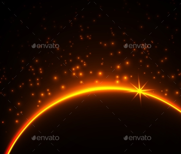 GraphicRiver Space Planet In The Rays Of Light 11388790 GraphicRiver Space Planet In The Rays Of Light 11388790