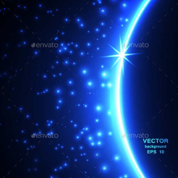 GraphicRiver Space Planet In The Rays Of Light 11388829 GraphicRiver Space Planet In The Rays Of Light 11388829