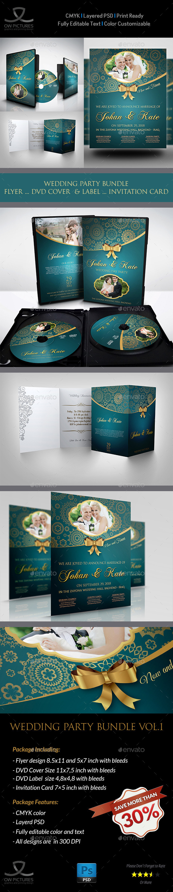 GraphicRiver Wedding Party Bundle Vol.1 11389874 GraphicRiver Wedding Party Bundle Vol.1 11389874