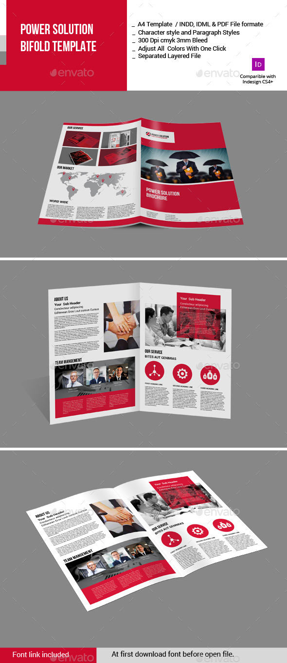 GraphicRiver Power Solution Bifold Template 11390571 GraphicRiver Power Solution Bifold Template 11390571