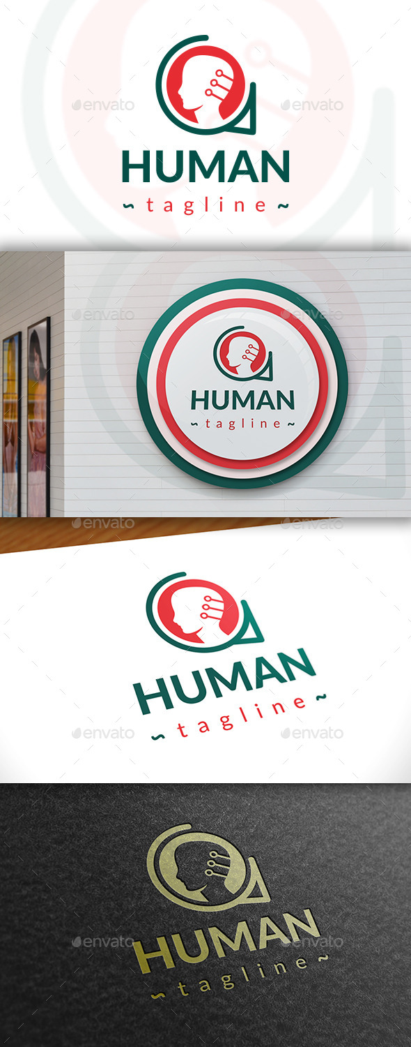 GraphicRiver Human Logo 11390995 GraphicRiver Human Logo 11390995