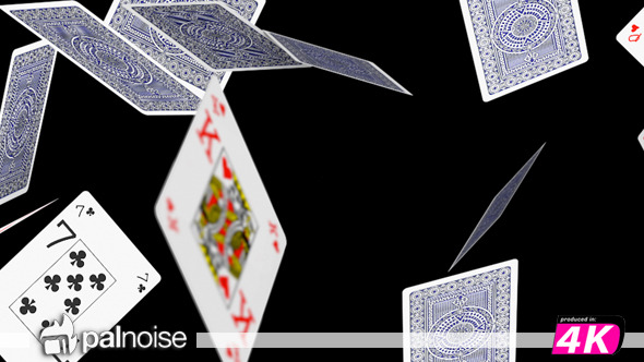 Poker Cards Falling 01 Poker Cards Falling 01