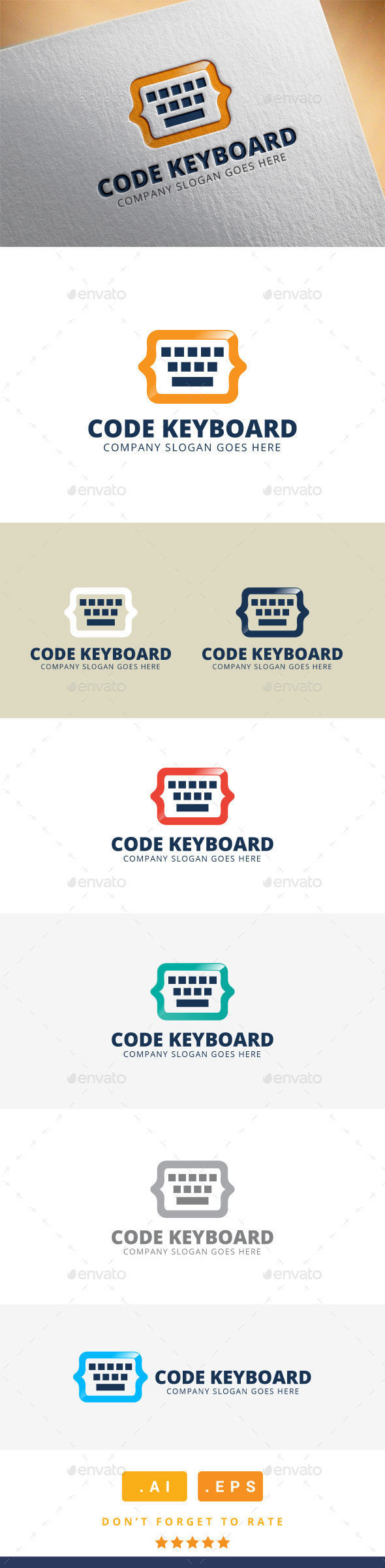 GraphicRiver Code Keyboard Logo 11392005 GraphicRiver Code Keyboard Logo 11392005