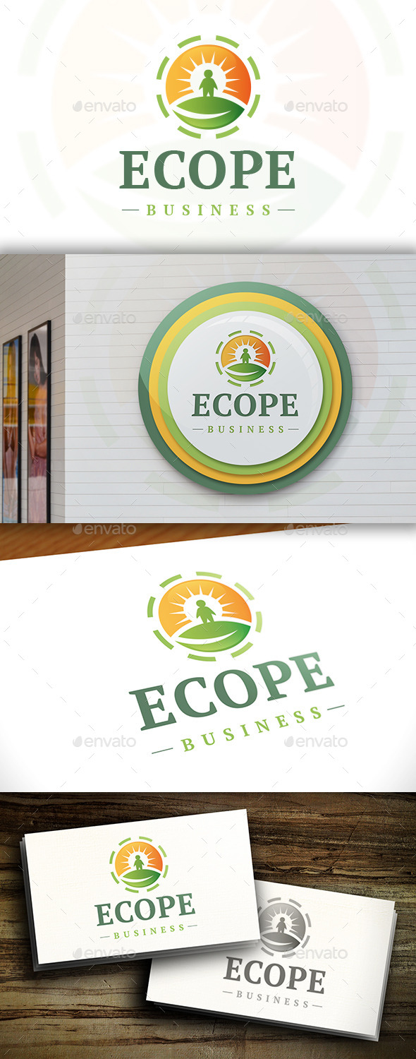 GraphicRiver Eco People Logo 11392015 GraphicRiver Eco People Logo 11392015