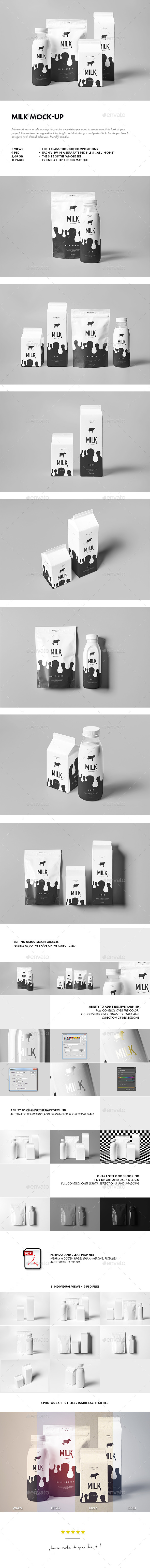 GraphicRiver Milk Mock-up 11392286 GraphicRiver Milk Mock-up 11392286