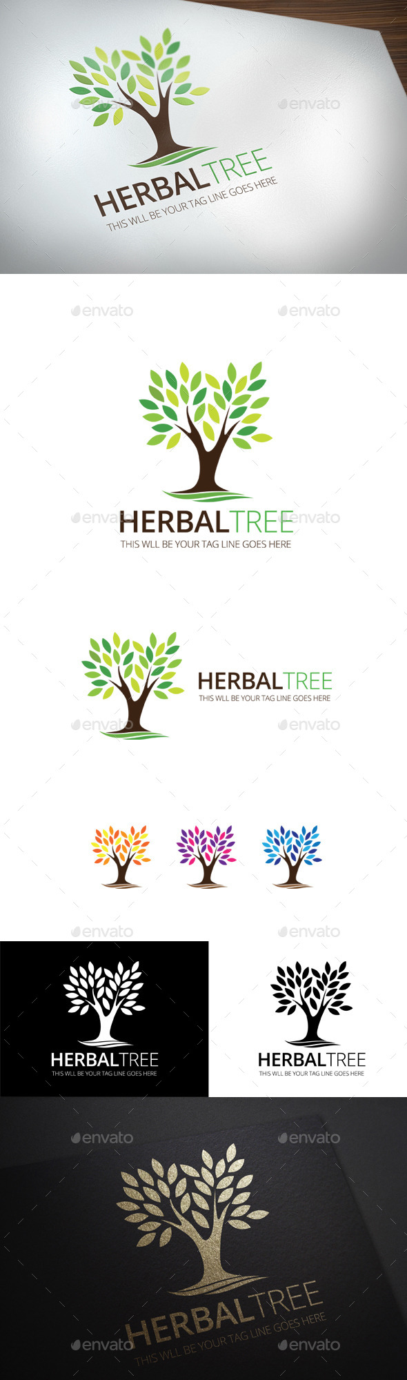 GraphicRiver Herbal Tree 11392383 GraphicRiver Herbal Tree 11392383