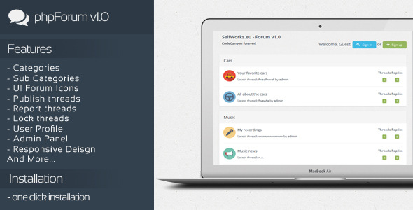 CodeCanyon phpForum v1.0 Social Forum Script 11340982 CodeCanyon phpForum v1.0 Social Forum Script 11340982