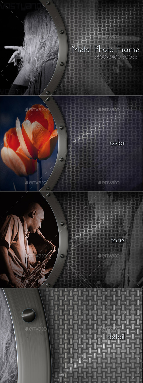 GraphicRiver Dark Metal Photo Frame 11393203 GraphicRiver Dark Metal Photo Frame 11393203