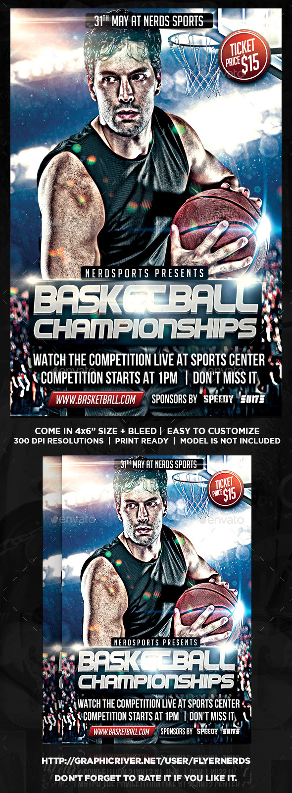 GraphicRiver Basketball Championships Sports Flyer 11393334 GraphicRiver Basketball Championships Sports Flyer 11393334