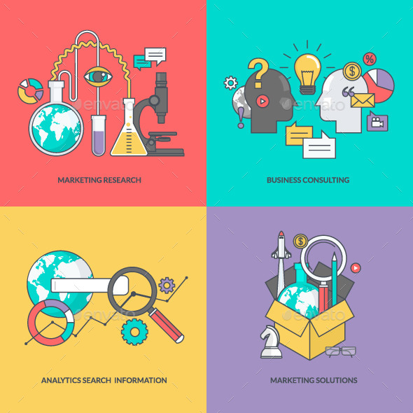 GraphicRiver Set of Color Line Icons for Business 11393335 GraphicRiver Set of Color Line Icons for Business 11393335