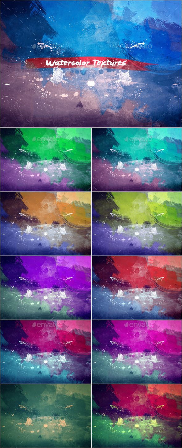 Watercolor Textures Set_3 (Art)