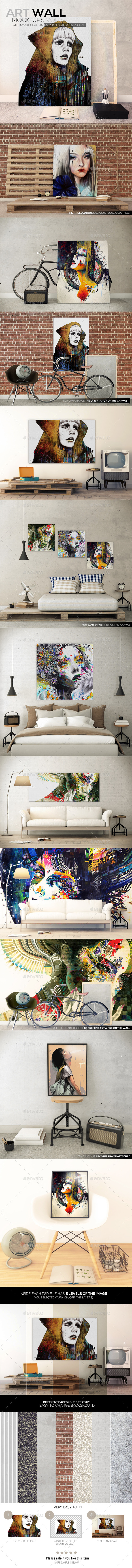 GraphicRiver Art Wall Mockups Vol 6 11393452 GraphicRiver Art Wall Mockups Vol 6 11393452