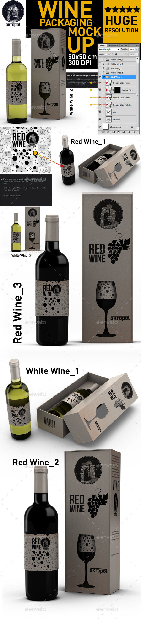 GraphicRiver Wine Bottle Mock Up 11393914 GraphicRiver Wine Bottle Mock Up 11393914