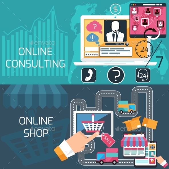 GraphicRiver Online Shopping And Consulting Service 11394778 GraphicRiver Online Shopping And Consulting Service 11394778
