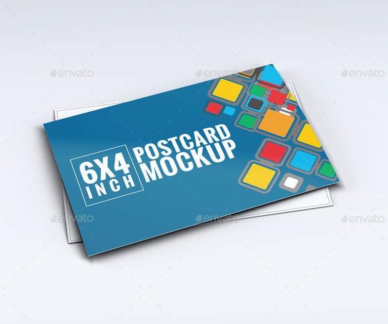 Realistic 6x4 Postcard MockUp by L5Design GraphicRiver