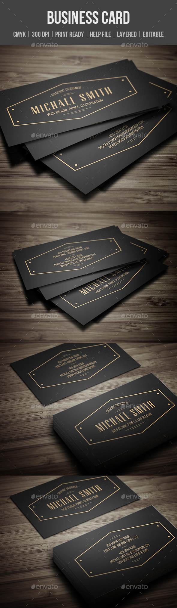 GraphicRiver Vintage Personal Business Card 11395327 GraphicRiver Vintage Personal Business Card 11395327