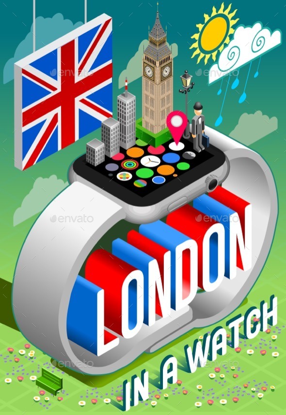 GraphicRiver London in a Watch 11395355 GraphicRiver London in a Watch 11395355