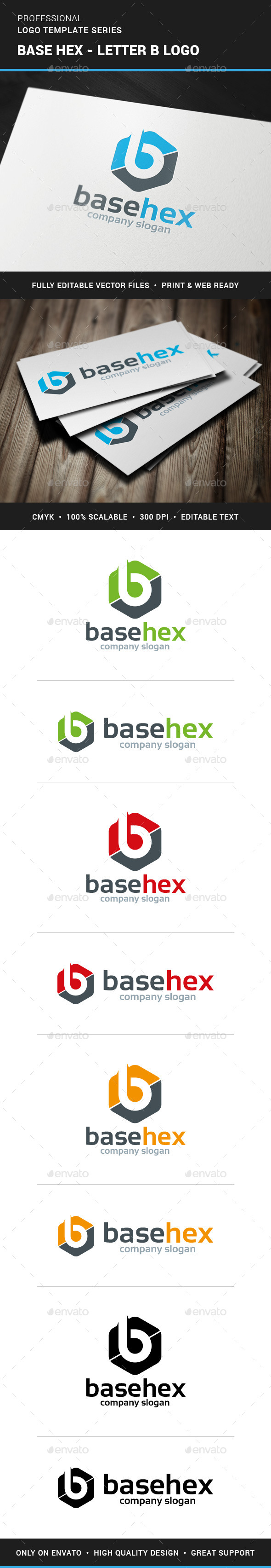 Base Hex - Letter B Logo (Letters)