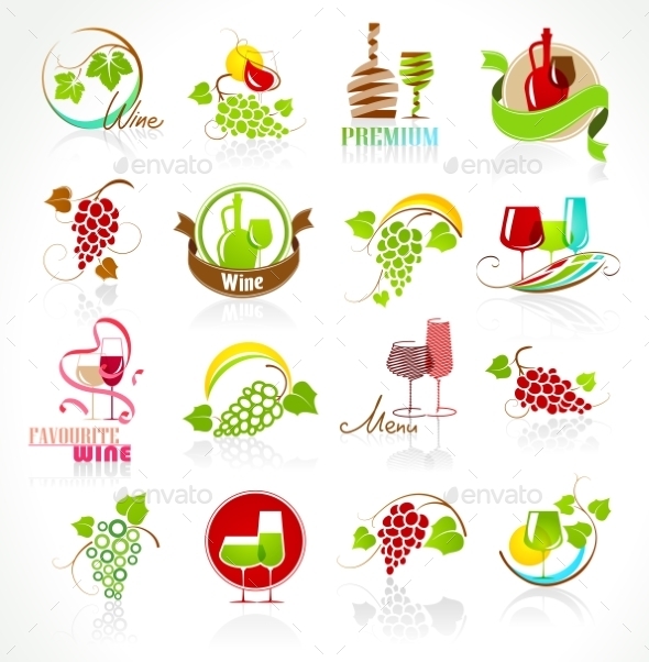GraphicRiver Collection of Wine Icons 11396069 GraphicRiver Collection of Wine Icons 11396069