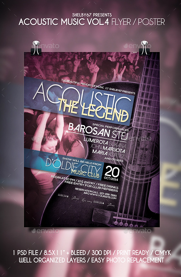 GraphicRiver Acoustic Music Flyer Templates Vol.4 11396951 GraphicRiver Acoustic Music Flyer Templates Vol.4 11396951