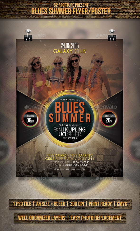 Blues Summer Flyer / Poster