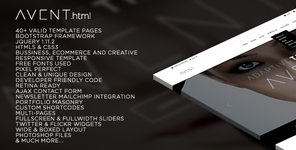 ThemeForest Avent Multipurpose Template 11299399 ThemeForest Avent Multipurpose Template 11299399