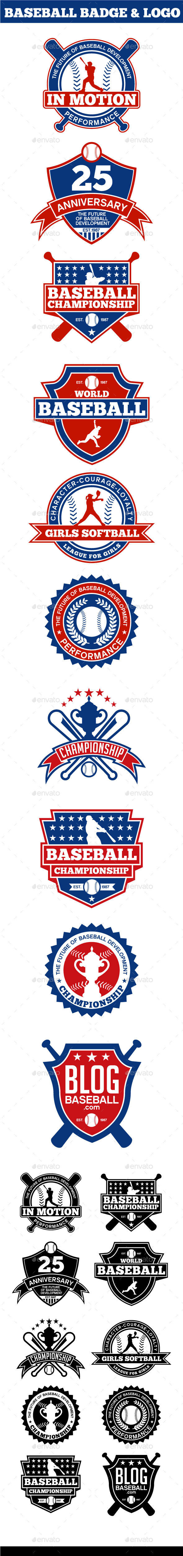 GraphicRiver Baseball Badge & Logo 11341715 GraphicRiver Baseball Badge & Logo 11341715