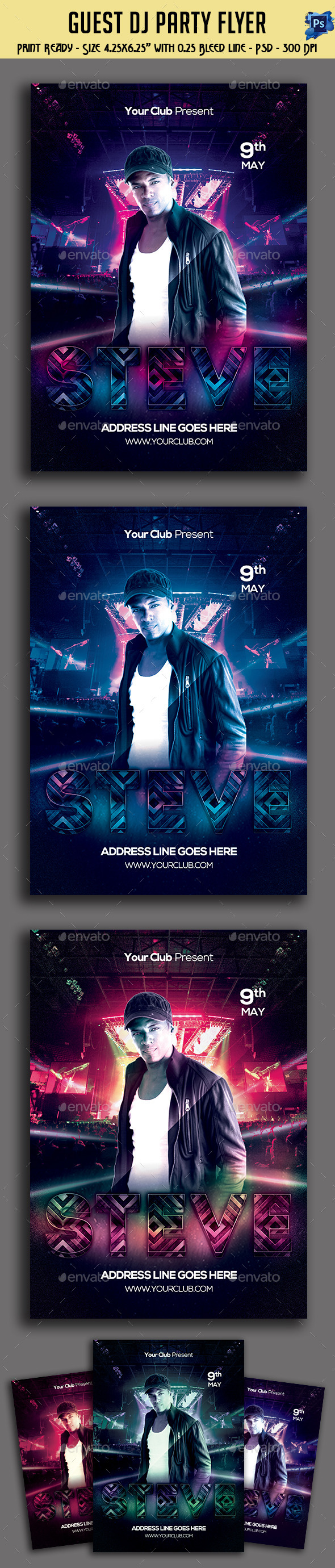 GraphicRiver Guest Dj Party Flyer 11401515 GraphicRiver Guest Dj Party Flyer 11401515