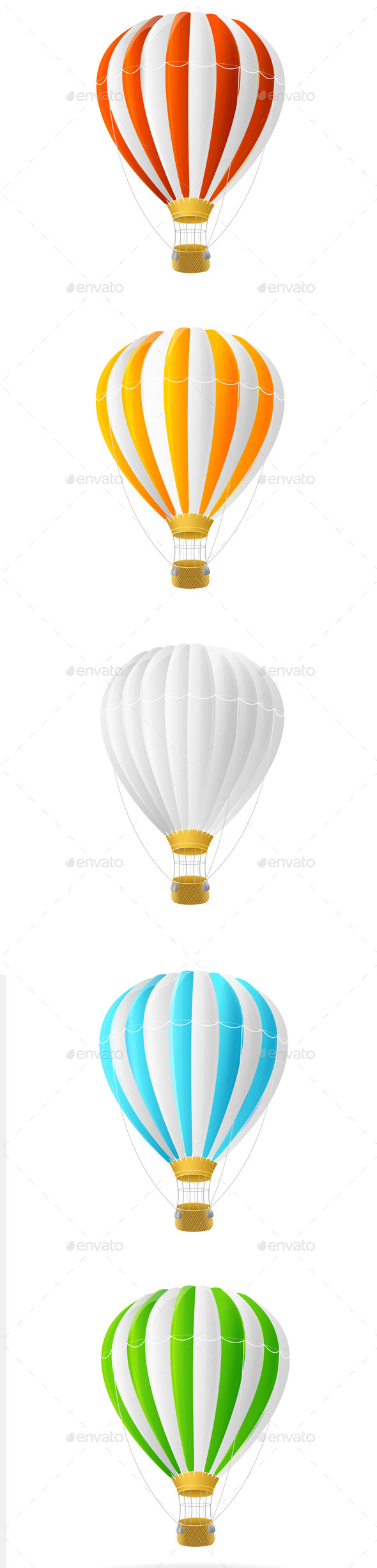 Hot Air Balloon Set (Man-made Objects)