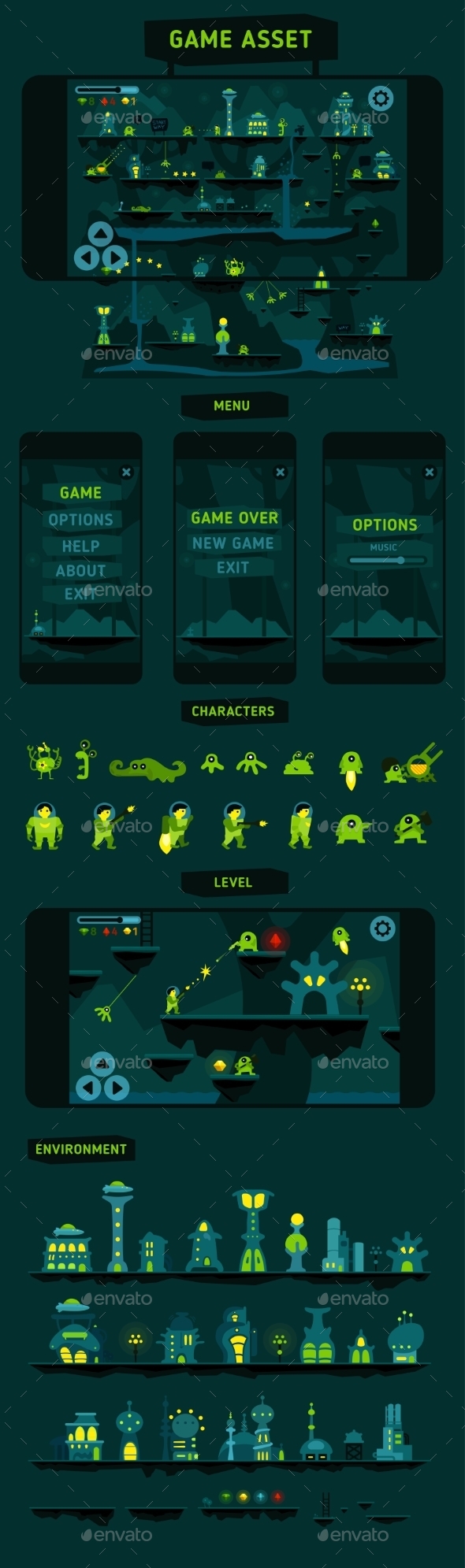 GraphicRiver Fantastic Adventures Game Asset 11401550 GraphicRiver Fantastic Adventures Game Asset 11401550