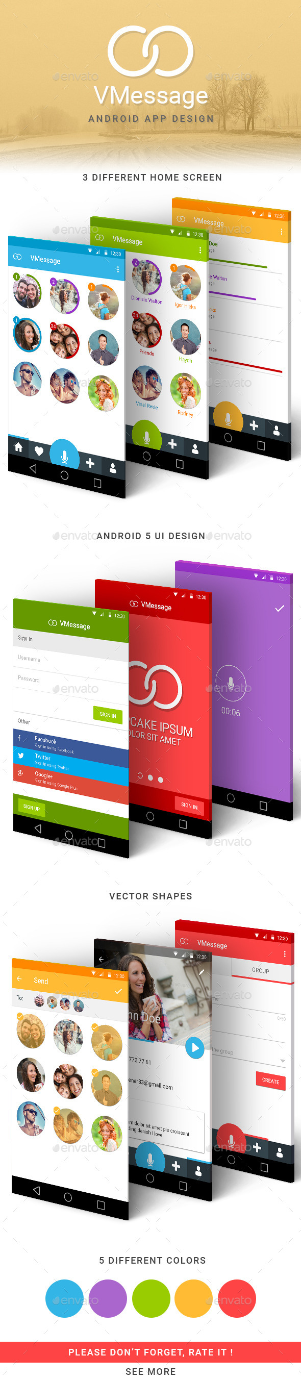 GraphicRiver VMessage Android App and UI 11401834 GraphicRiver VMessage Android App and UI 11401834