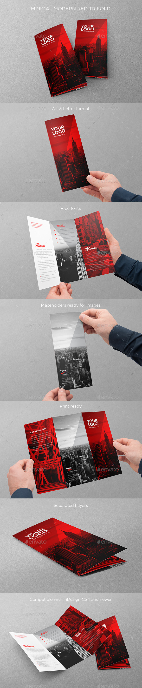 GraphicRiver Minimal Modern Red Trifold 11403554 GraphicRiver Minimal Modern Red Trifold 11403554