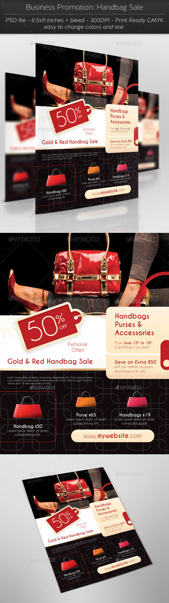 GraphicRiver Business Promotion Handbag Sale 11405040 GraphicRiver Business Promotion Handbag Sale 11405040