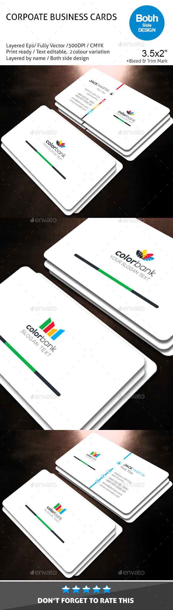 GraphicRiver COLOR BANK Corporate Business Card 11337339 GraphicRiver COLOR BANK Corporate Business Card 11337339