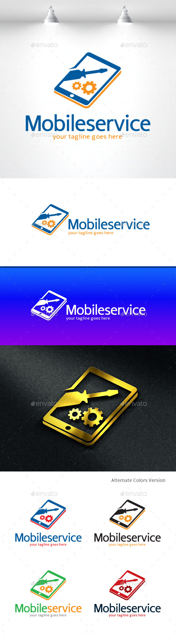 GraphicRiver Mobile Service Logo 11406202 GraphicRiver Mobile Service Logo 11406202