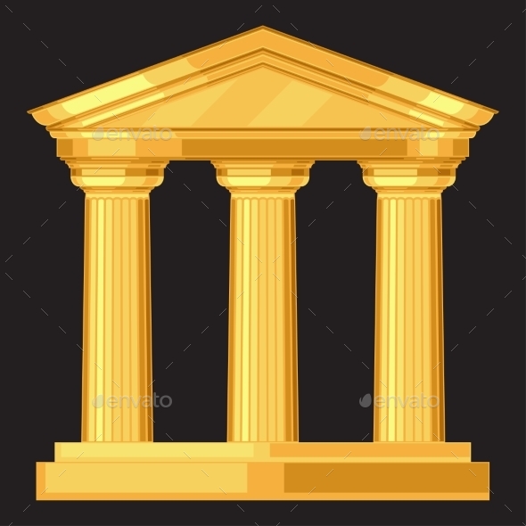 GraphicRiver Doric Realistic Antique Greek Temple With Columns 11406304 GraphicRiver Doric Realistic Antique Greek Temple With Columns 11406304