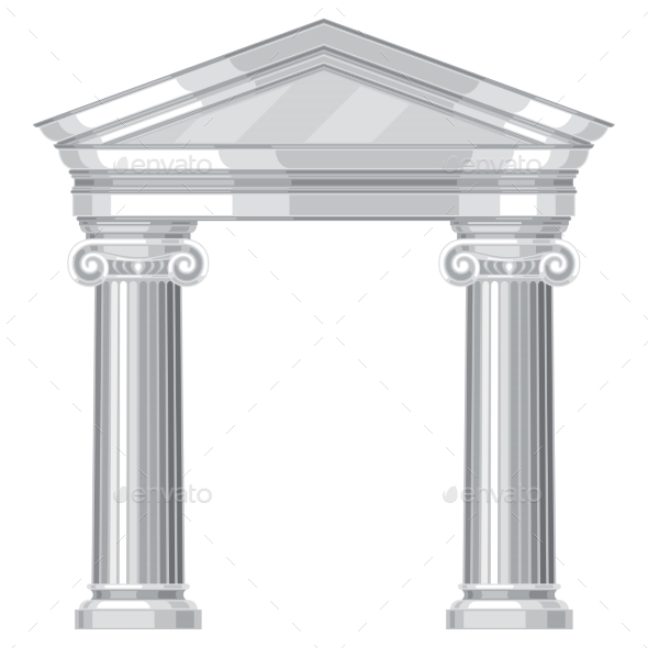 GraphicRiver Ionic Realistic Antique Greek Temple With Columns 11406308 GraphicRiver Ionic Realistic Antique Greek Temple With Columns 11406308