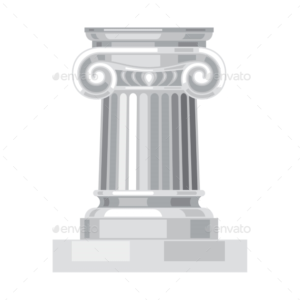 GraphicRiver Ionic Realistic Antique Greek Marble Column 11406311 GraphicRiver Ionic Realistic Antique Greek Marble Column 11406311