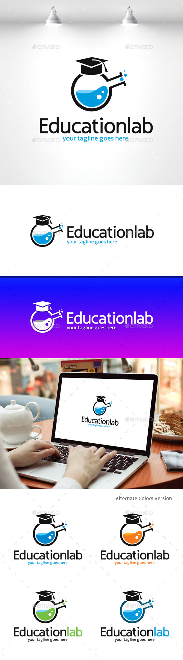 GraphicRiver Education Lab Logo 11406480 GraphicRiver Education Lab Logo 11406480