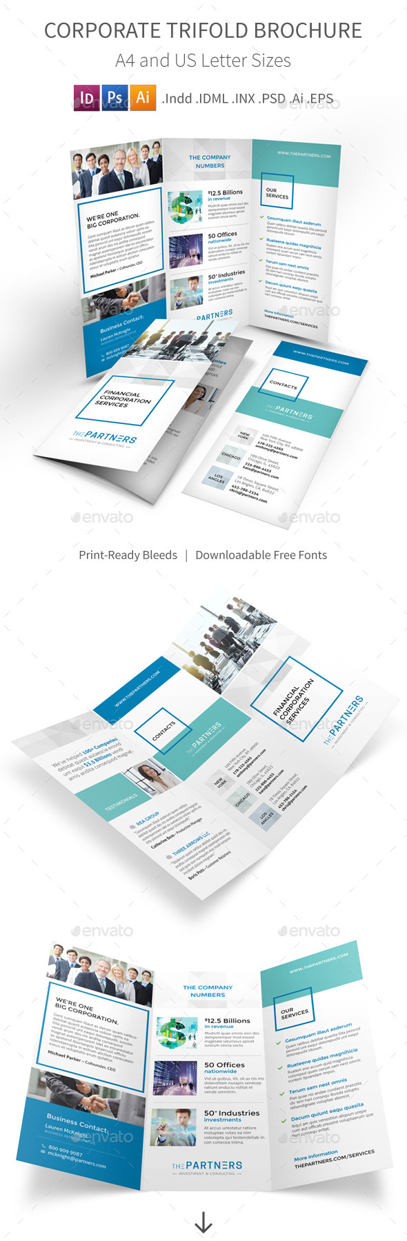 GraphicRiver Corporate Trifold Brochure 11406670 GraphicRiver Corporate Trifold Brochure 11406670