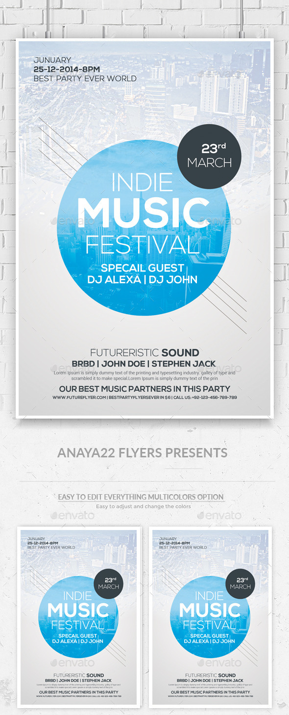 Festival / Concert Flyer Templates (Clubs & Parties)