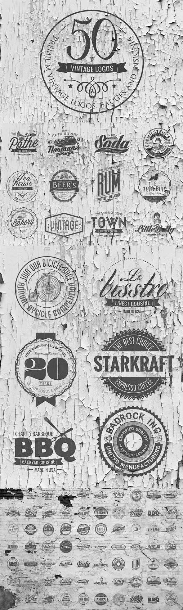 GraphicRiver 50 Vintage Logos Templates 11407268 GraphicRiver 50 Vintage Logos Templates 11407268