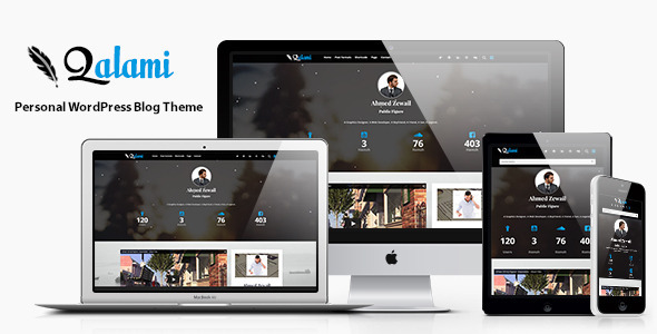 Download Qalami - Personal WordPress Blog Theme